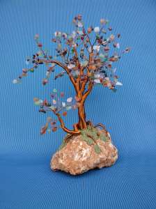 image cu copacel feng shui cu mix de pietre semipretioase#2